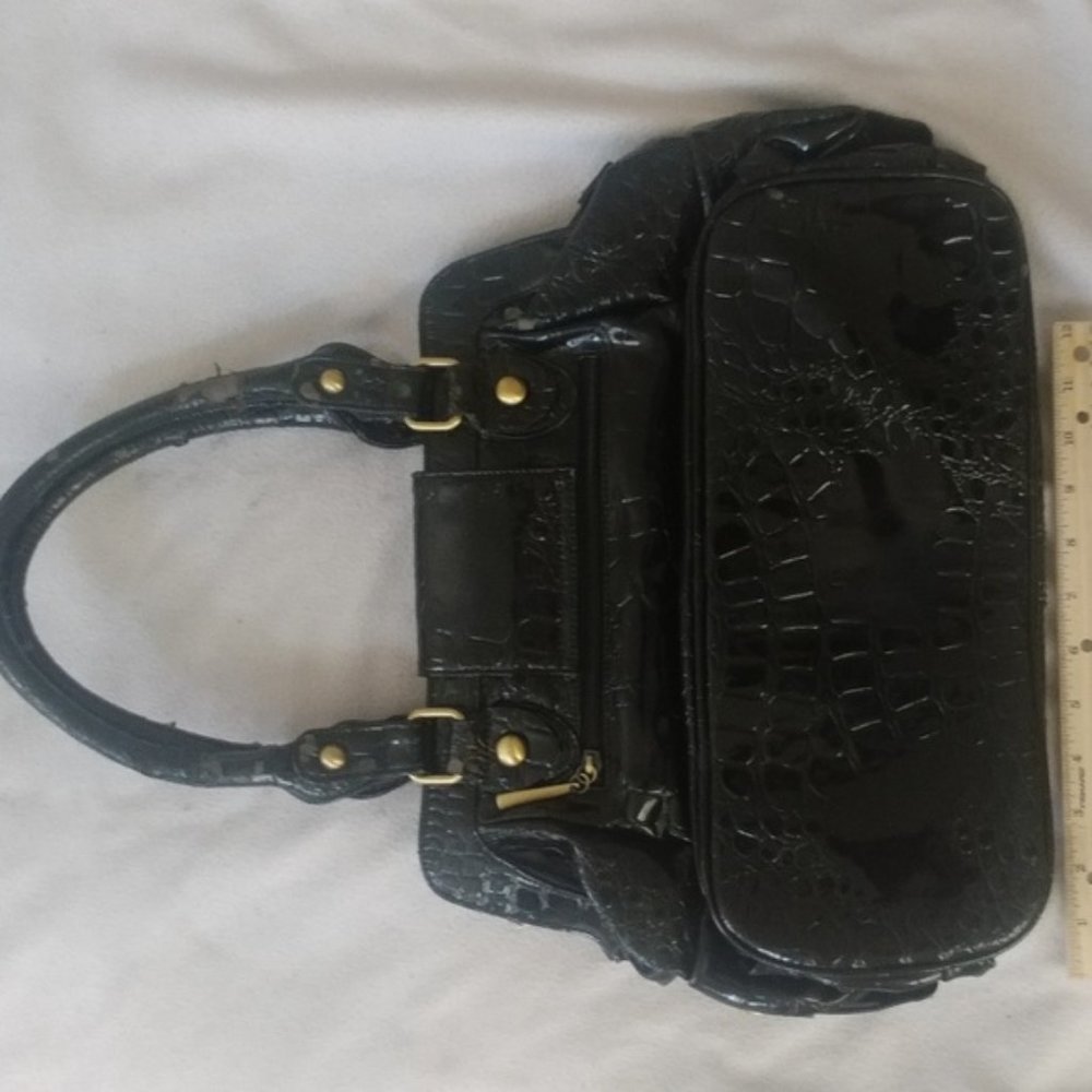 Vintage Chloe Elsie embossed croc leather gold bag - Picture 2 of 7